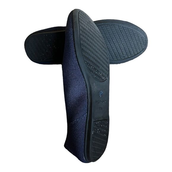 Rothy's The Loafer Classic Navy Knit Fabric Slip On Flats Women’s 7.7 - Picture 8 of 9
